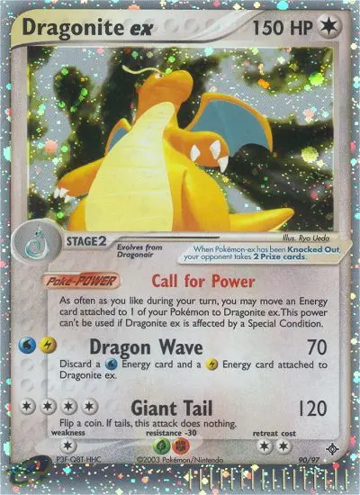 Dragonite ex Rare Pokemon card #90 from Dragon
