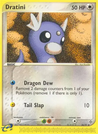 Dratini Uncommon Pokemon card #26 from Dragon