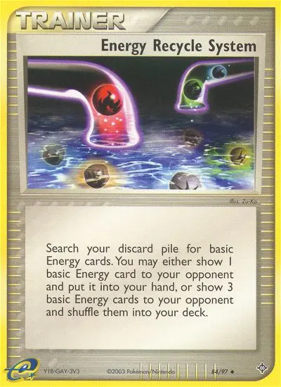 Energy Recycle System Uncommon Pokemon card #84 from Dragon