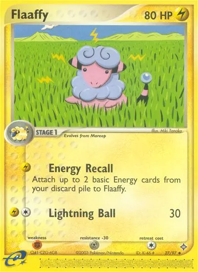 Flaaffy Uncommon Pokemon card #27 from Dragon
