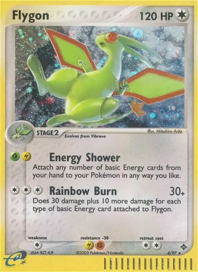 Flygon Rare Pokemon card #4 from Dragon