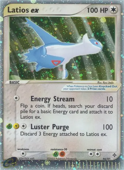 Latios ex Rare Pokemon card #94 from Dragon
