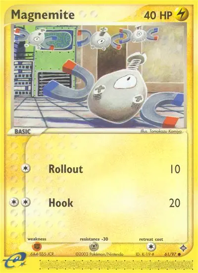 Magnemite Common Pokemon card #61 from Dragon