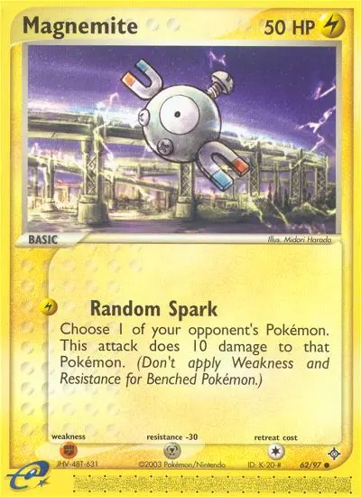 Magnemite Common Pokemon card #62 from Dragon