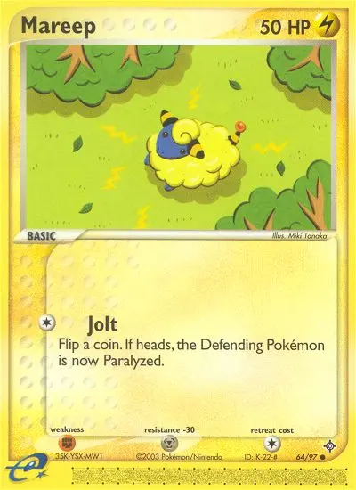 Mareep Common Pokemon card #64 from Dragon