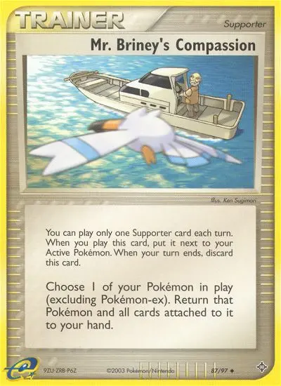 Mr. Briney's Compassion Uncommon Pokemon card #87 from Dragon
