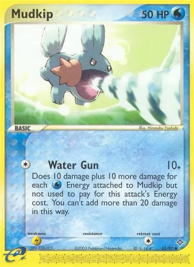 Mudkip Common Pokemon card #65 from Dragon