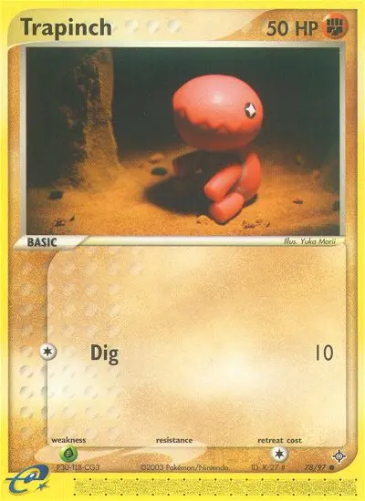 Trapinch Common Pokemon card #78 from Dragon