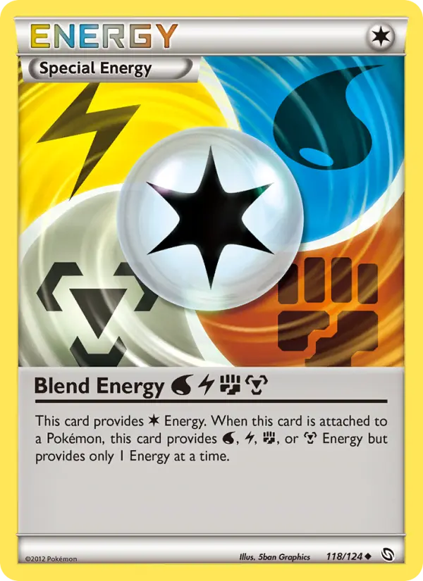 Blend Energy Water Lightning Fighting Metal Uncommon Pokemon card #118 from Dragons Exalted