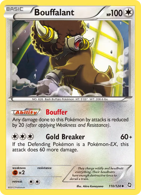 Bouffalant Uncommon Pokemon card #110 from Dragons Exalted
