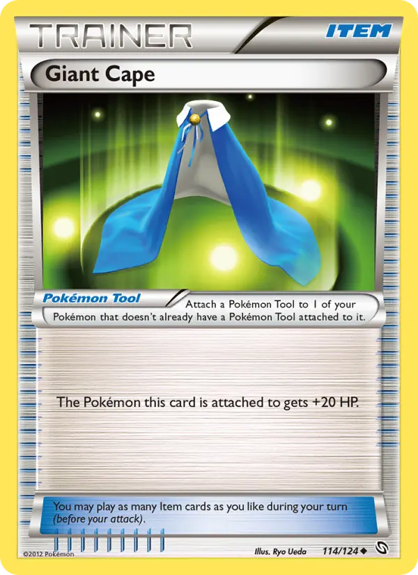 Giant Cape Uncommon Pokemon card #114 from Dragons Exalted