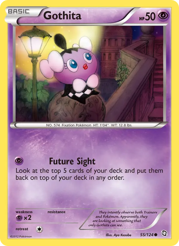 Gothita Common Pokemon card #55 from Dragons Exalted