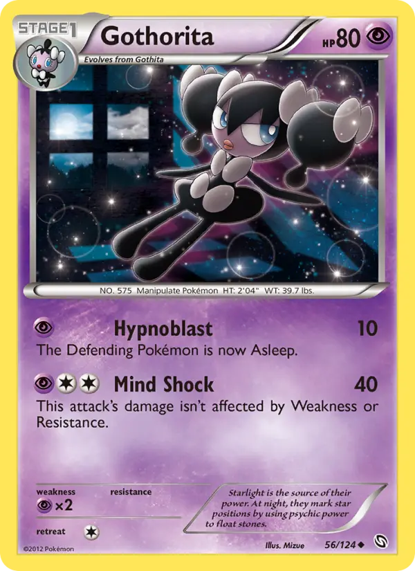 Gothorita Uncommon Pokemon card #56 from Dragons Exalted
