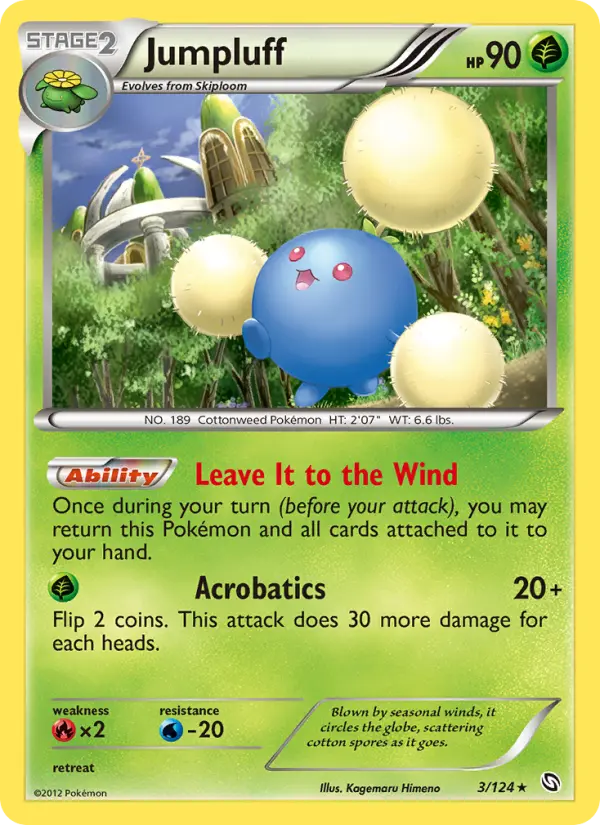 Jumpluff Rare Pokemon card #3 from Dragons Exalted