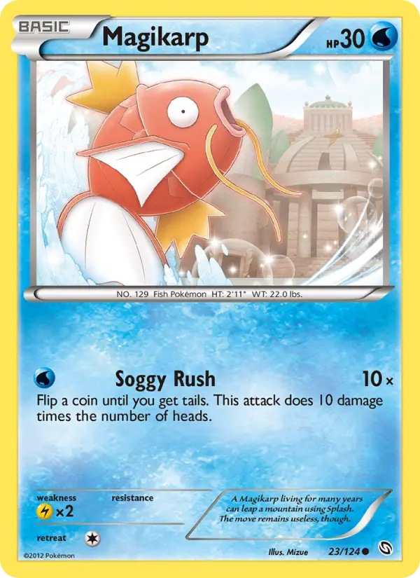 Magikarp Common Pokemon card #23 from Dragons Exalted
