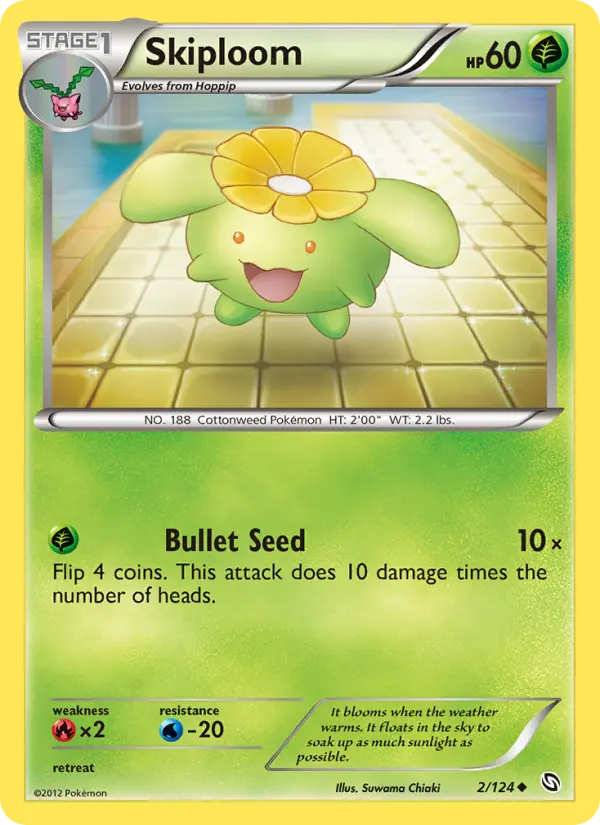 Skiploom Uncommon Pokemon card #2 from Dragons Exalted