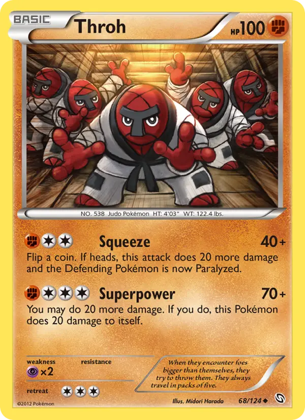 Throh Uncommon Pokemon card #68 from Dragons Exalted