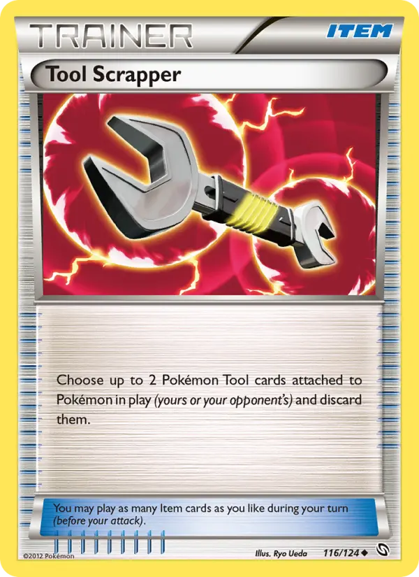 Tool Scrapper Uncommon Pokemon card #116 from Dragons Exalted