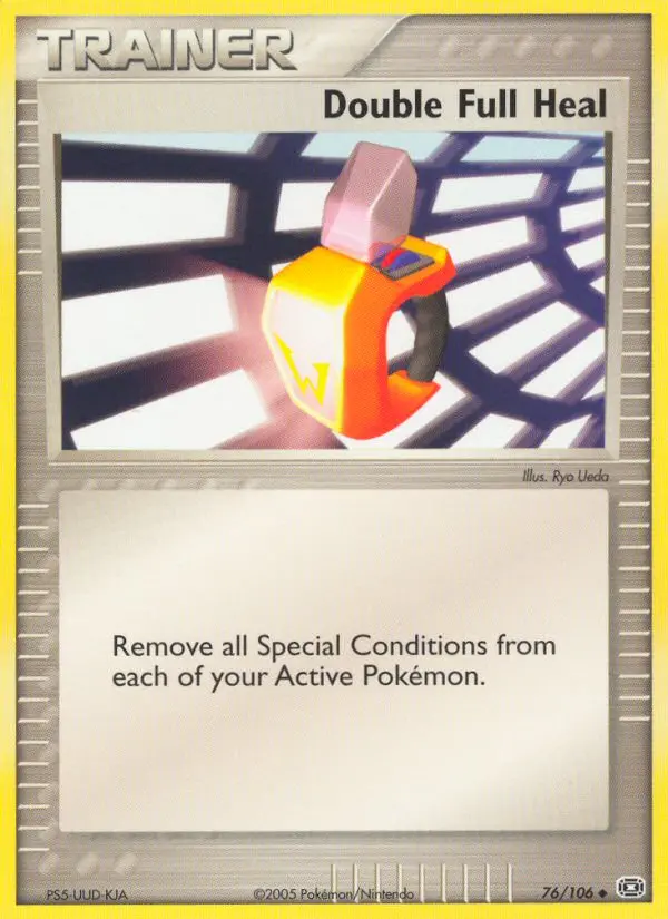 Double Full Heal Uncommon Pokemon card #76 from Emerald