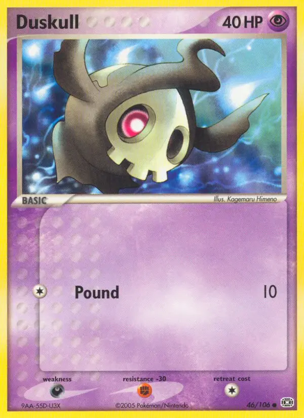 Duskull Common Pokemon card #46 from Emerald