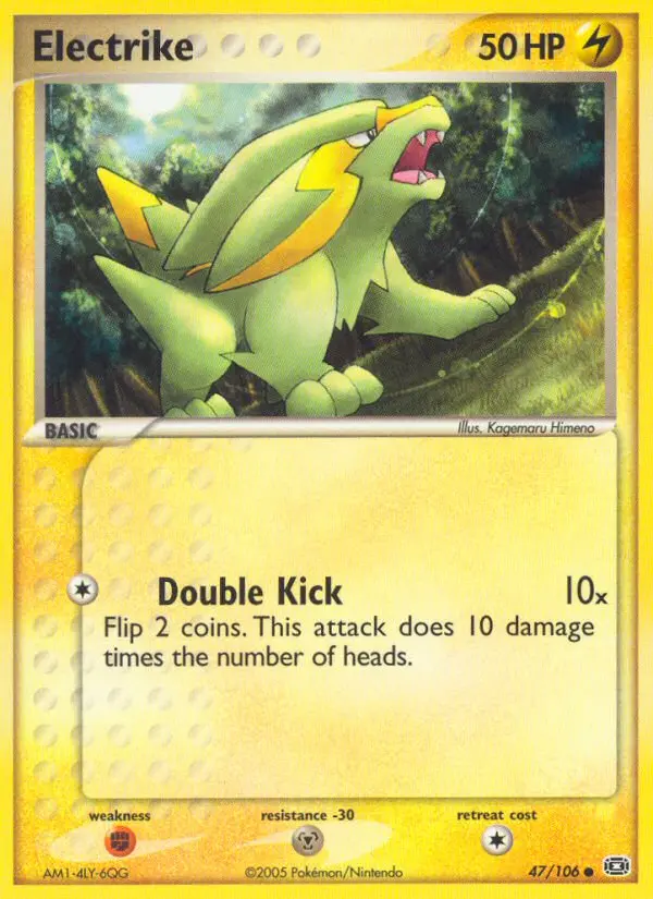 Electrike Common Pokemon card #47 from Emerald