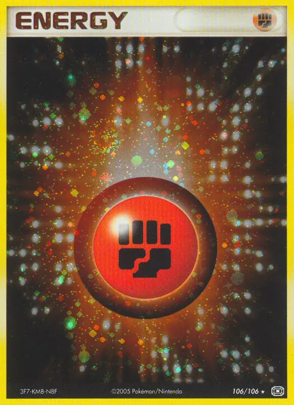 Fighting Energy Rare Pokemon card #106 from Emerald