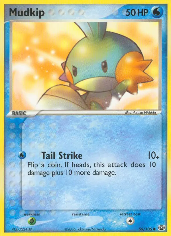 Mudkip Common Pokemon card #56 from Emerald