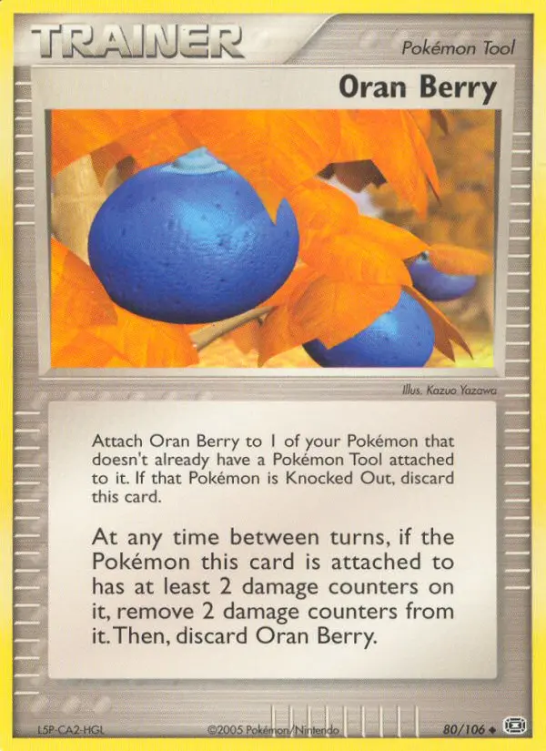 Oran Berry Uncommon Pokemon card #80 from Emerald