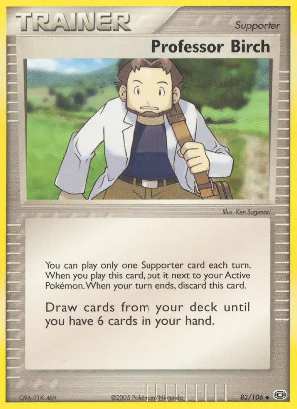 Professor Birch Uncommon Pokemon card #82 from Emerald