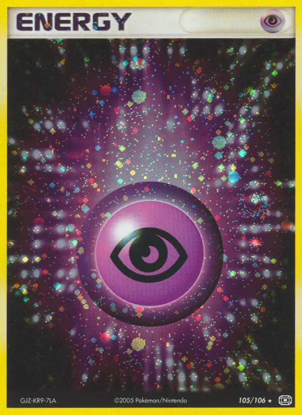 Psychic Energy Rare Pokemon card #105 from Emerald