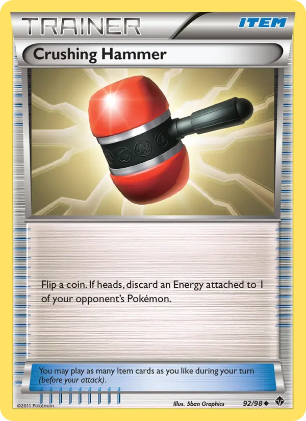 Crushing Hammer Uncommon Pokemon card #92 from Emerging Powers