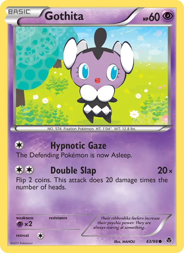 Gothita Common Pokemon card #43 from Emerging Powers