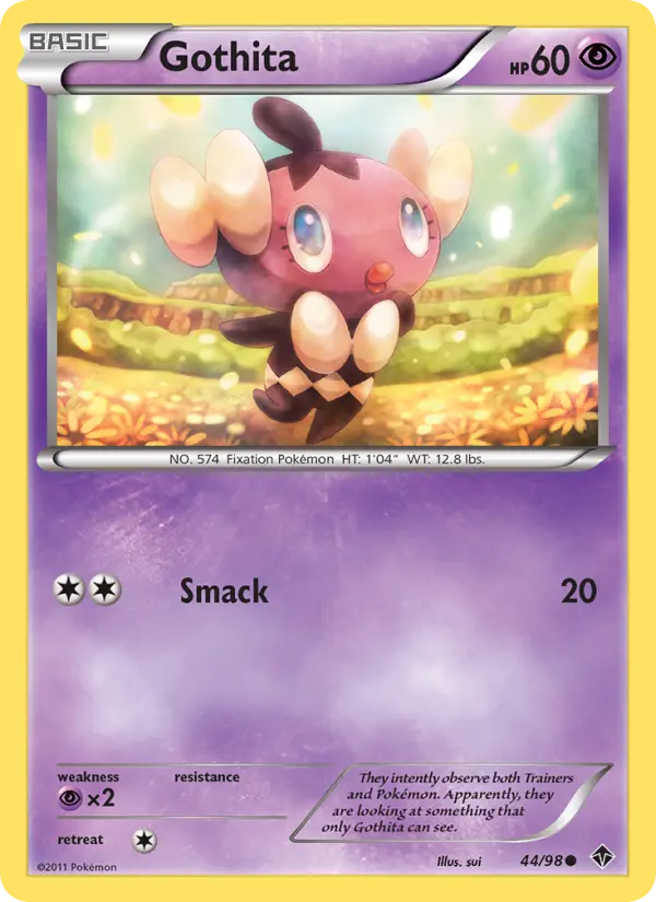 Gothita Common Pokemon card #44 from Emerging Powers