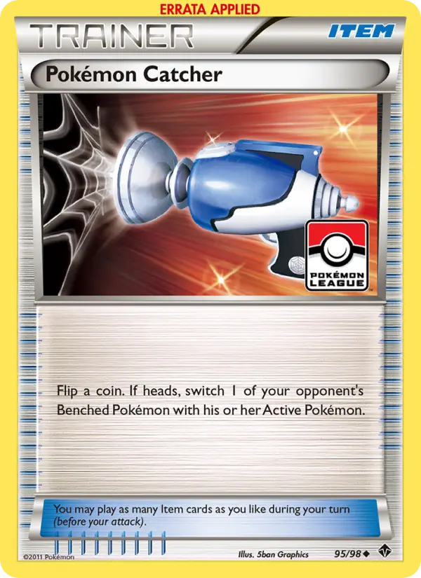 Pokémon Catcher Uncommon Pokemon card #95 from Emerging Powers