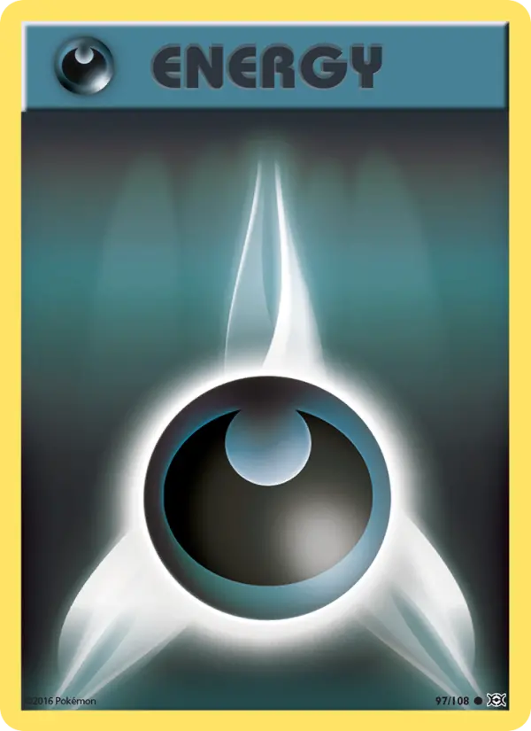 Darkness Energy Common Pokemon card #97 from Evolutions