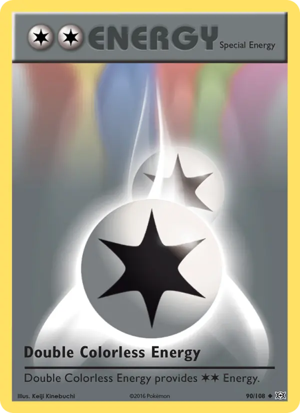 Double Colorless Energy Uncommon Pokemon card #90 from Evolutions