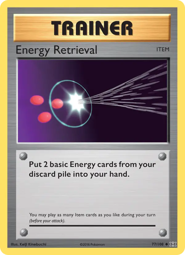 Energy Retrieval Uncommon Pokemon card #77 from Evolutions