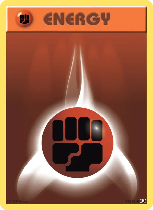 Fighting Energy Common Pokemon card #96 from Evolutions