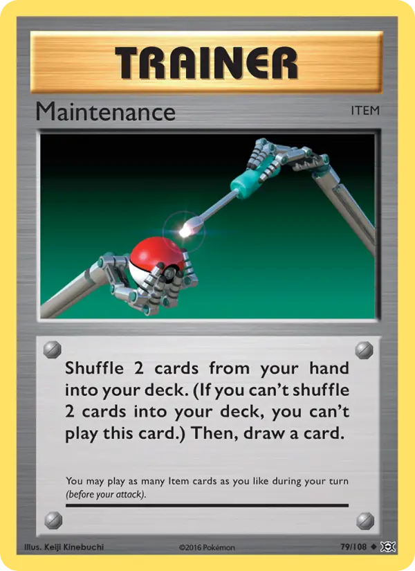 Maintenance Uncommon Pokemon card #79 from Evolutions