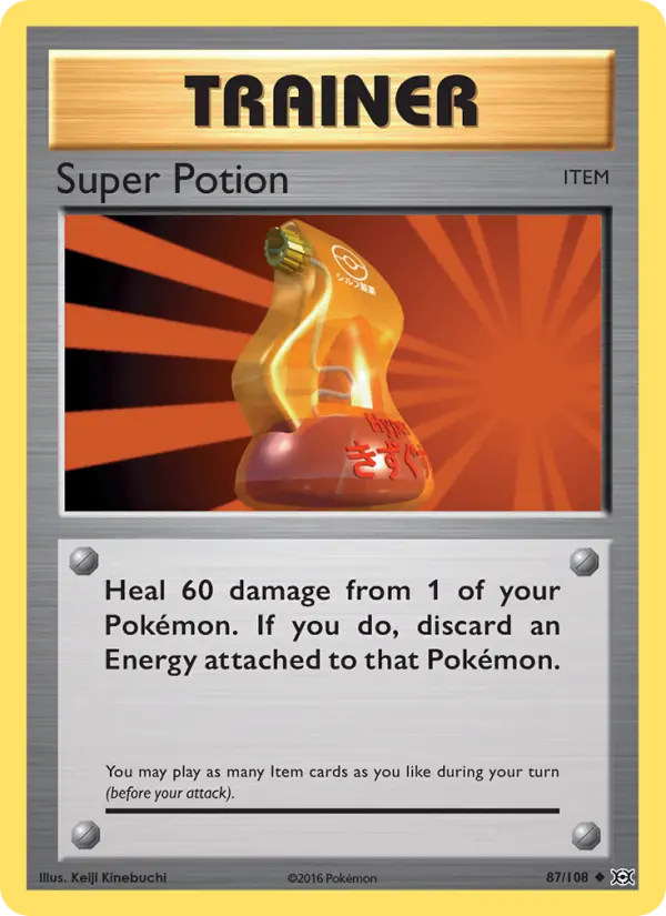 Super Potion Uncommon Pokemon card #87 from Evolutions