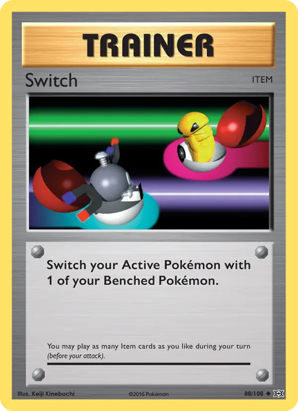 Switch Uncommon Pokemon card #88 from Evolutions