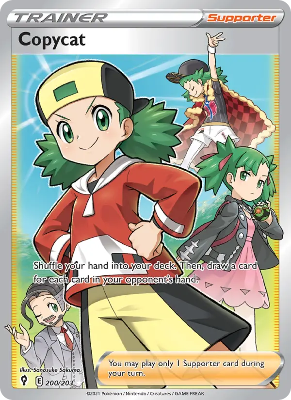 Copycat Ultra Rare Pokemon card #200 from Evolving Skies
