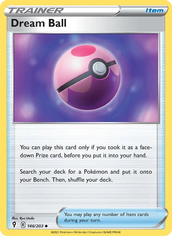 Dream Ball Uncommon Pokemon card #146 from Evolving Skies