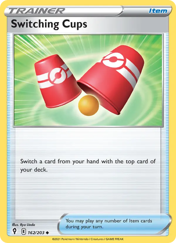 Switching Cups Uncommon Pokemon card #162 from Evolving Skies