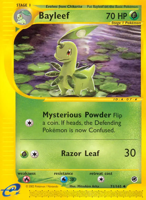 Bayleef Uncommon Pokemon card #71 from Expedition Base Set