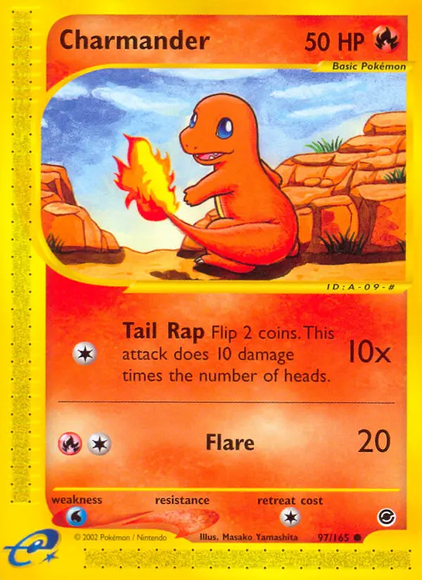 Charmander Common Pokemon card #97 from Expedition Base Set