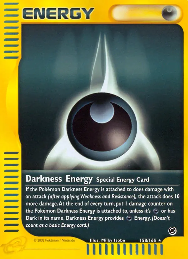 Darkness Energy Rare Pokemon card #158 from Expedition Base Set