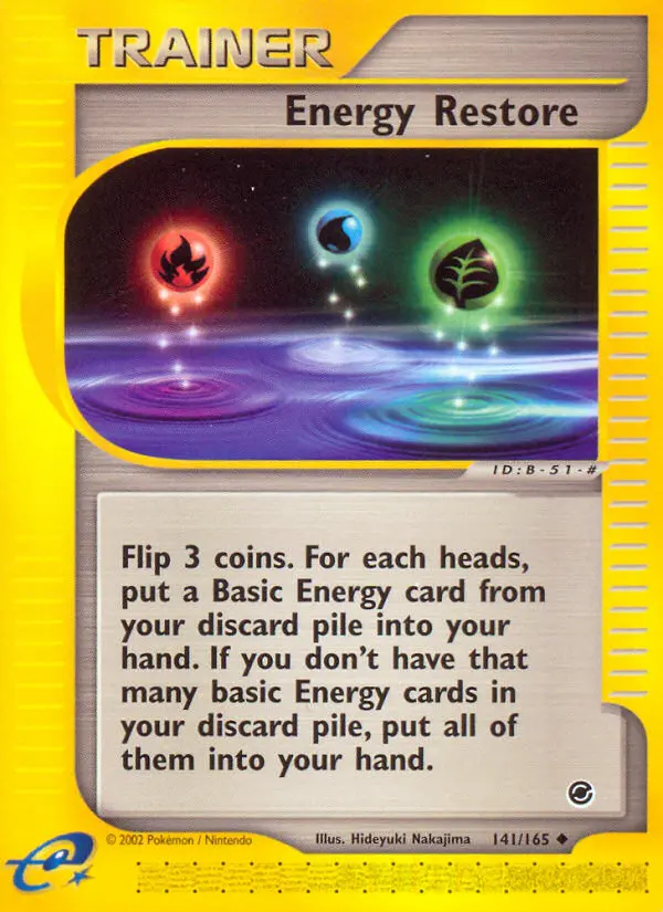 Energy Restore Uncommon Pokemon card #141 from Expedition Base Set
