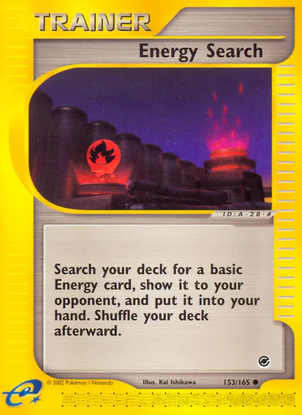 Energy Search Common Pokemon card #153 from Expedition Base Set