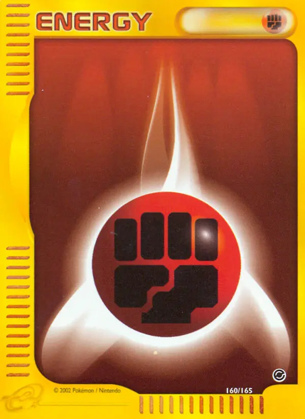 Fighting Energy Common Pokemon card #160 from Expedition Base Set